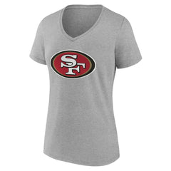 NFL San Francisco 49ers Women's Team Authentic Personalized Name & Number V-Neck T-Shirt