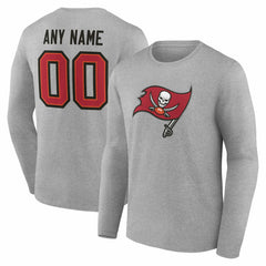 NFL Tampa Bay Buccaneers Team Authentic Personalized Name & Number Long Sleeve T-Shirt
