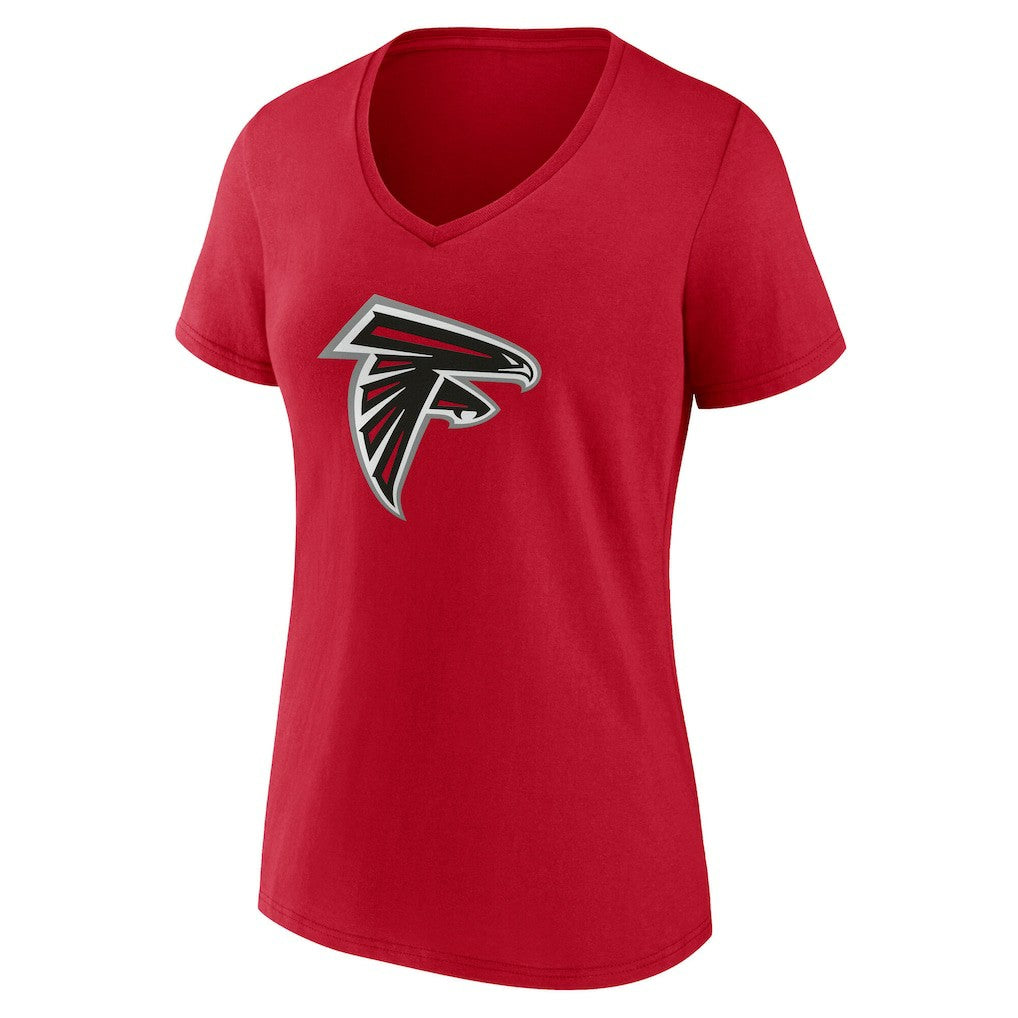 NFL Atlanta Falcons Women's Team Authentic Personalized Name & Number V-Neck T-Shirt
