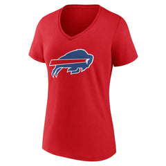 NFL Buffalo Bills Women's Team Authentic Personalized Name & Number V-Neck T-Shirt
