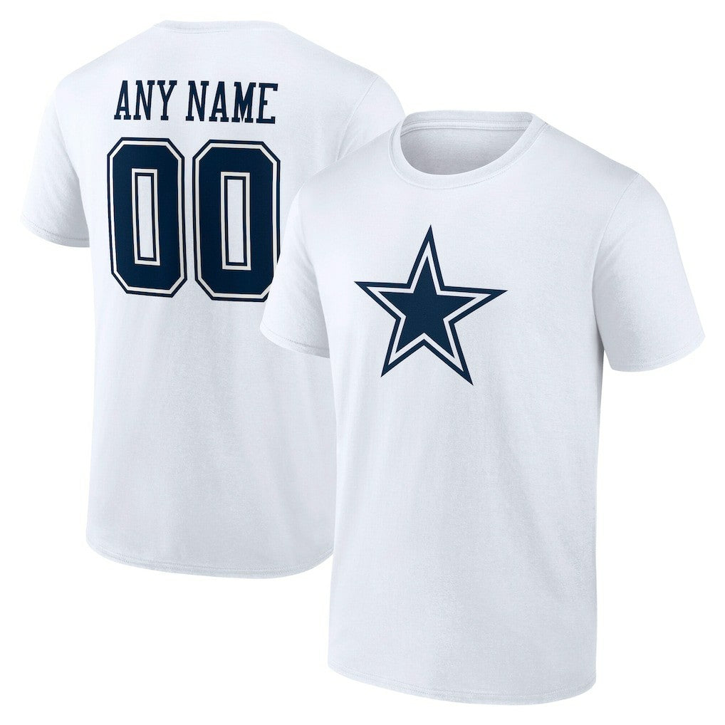 NFL Dallas Cowboys Team Authentic Personalized Name & Number T-Shirt