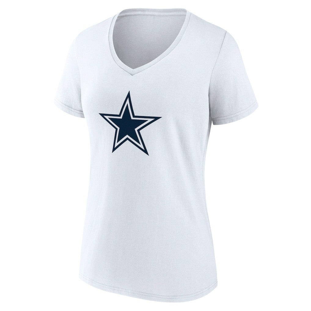 NFL Dallas Cowboys Women's Team Authentic Personalized Name & Number V-Neck T-Shirt