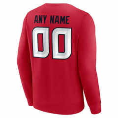 NFL Houston Texans Team Authentic Personalized Name & Number Sweatshirt