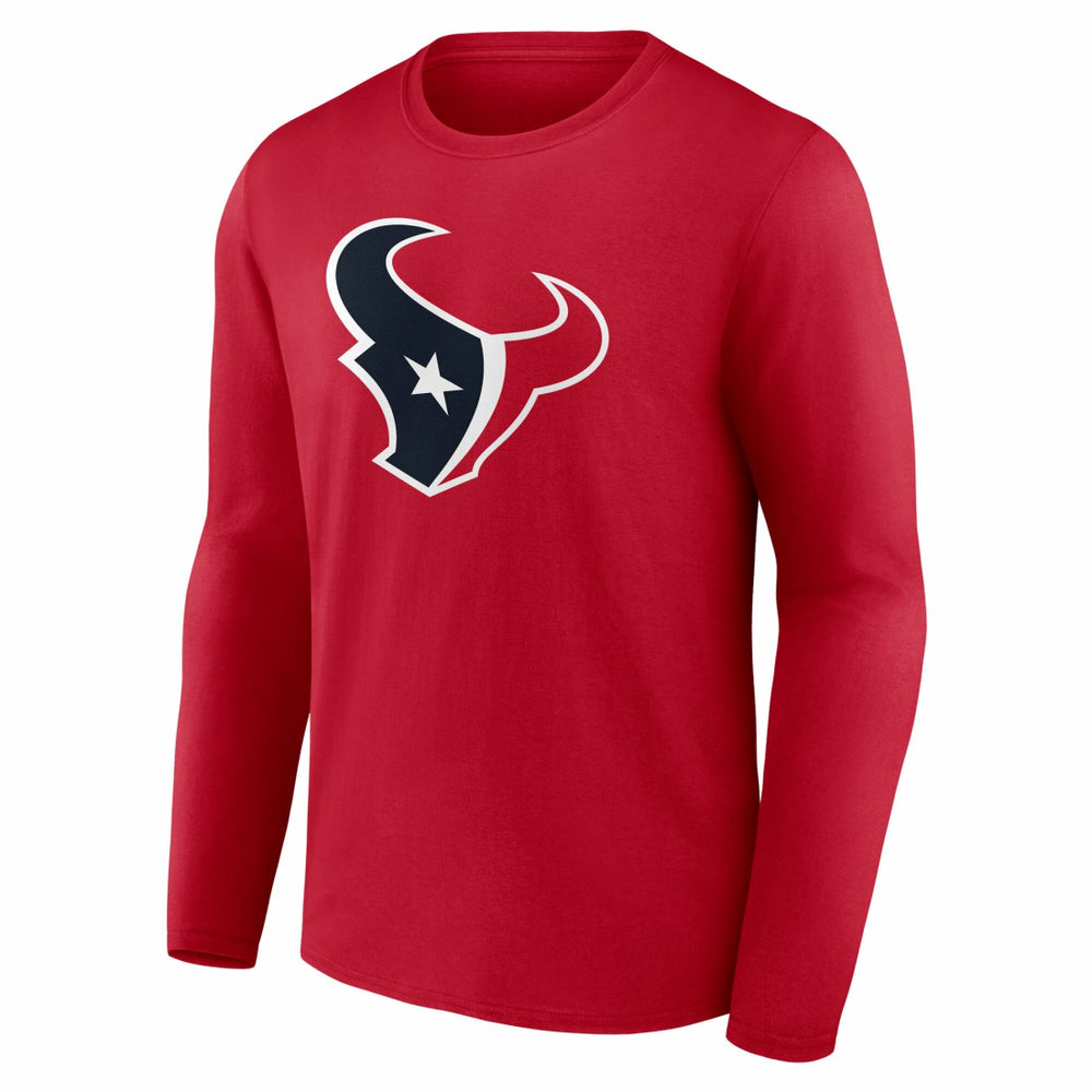 NFL Houston Texans Team Authentic Personalized Name & Number Long Sleeve T-Shirt