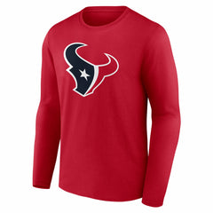 NFL Houston Texans Team Authentic Personalized Name & Number Long Sleeve T-Shirt