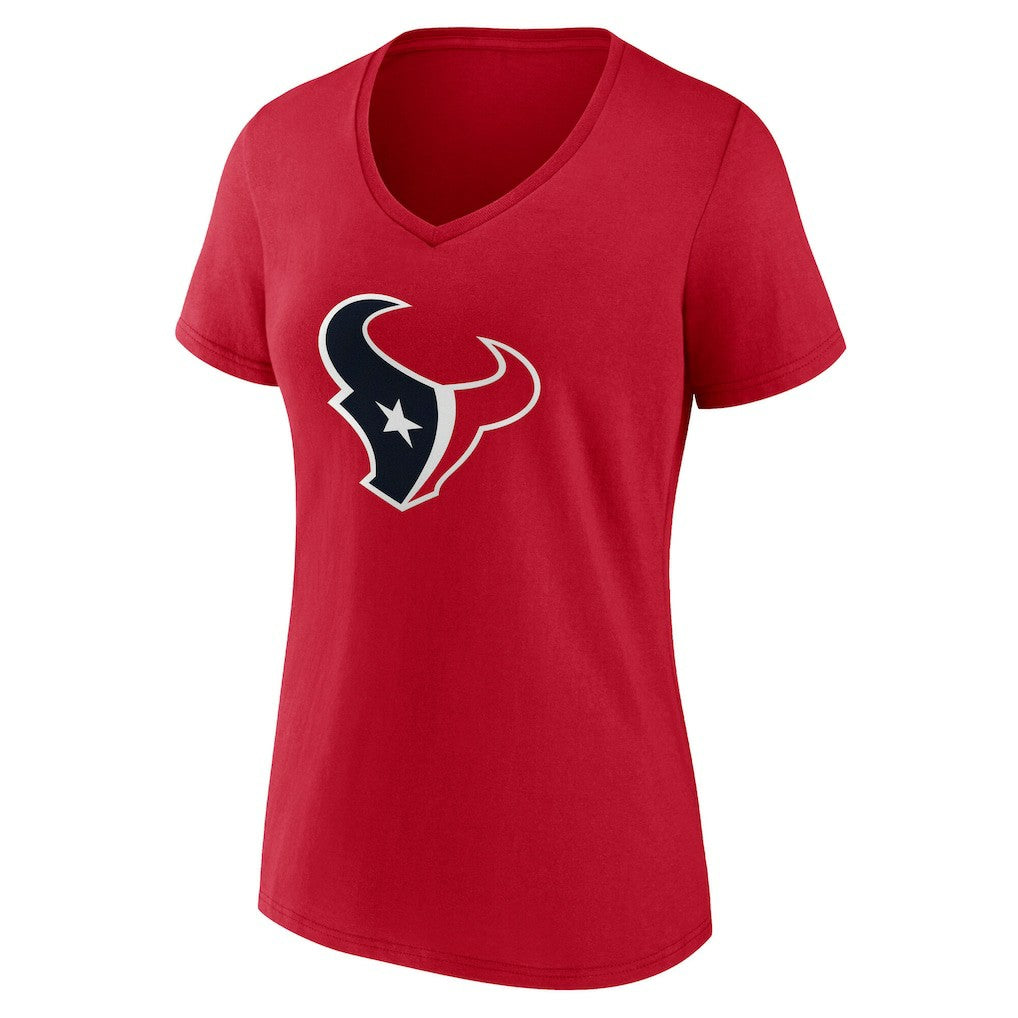 NFL Houston Texans Women's Team Authentic Personalized Name & Number V-Neck T-Shirt