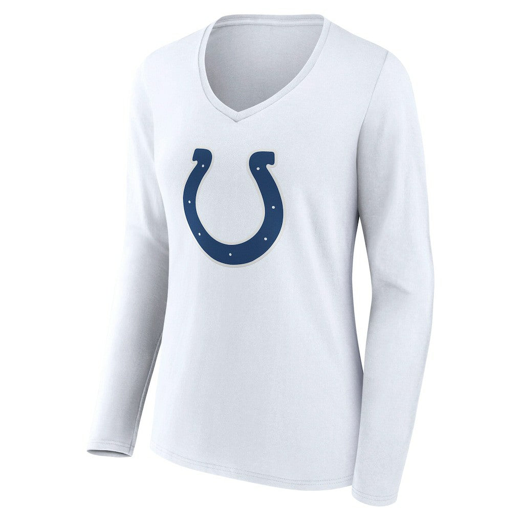 NFL Indianapolis Colts Women's Team Authentic Personalized Name & Number Long Sleeve V-Neck T-Shirt