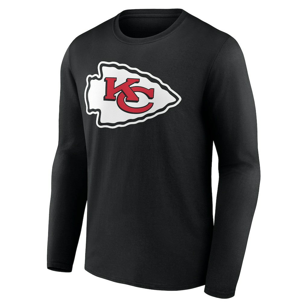 NFL Kansas City Chiefs Team Authentic Personalized Name & Number Long Sleeve T-Shirt