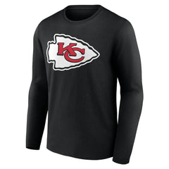 NFL Kansas City Chiefs Team Authentic Personalized Name & Number Long Sleeve T-Shirt