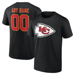 NFL Kansas City Chiefs Team Authentic Personalized Name & Number T-Shirt