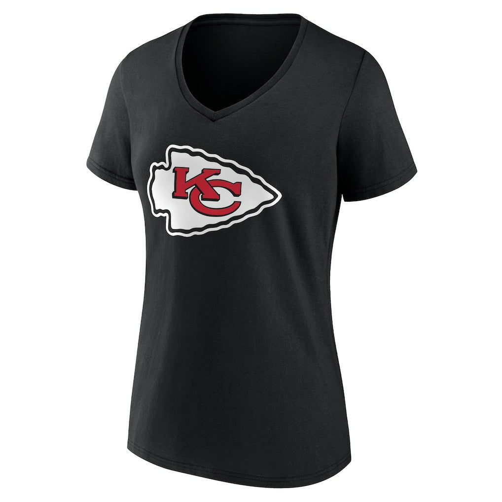 NFL Kansas City Chiefs Women's Team Authentic Personalized Name & Number V-Neck T-Shirt
