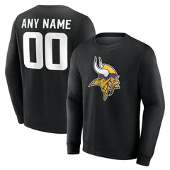 NFL Minnesota Vikings Team Authentic Personalized Name & Number Sweatshirt