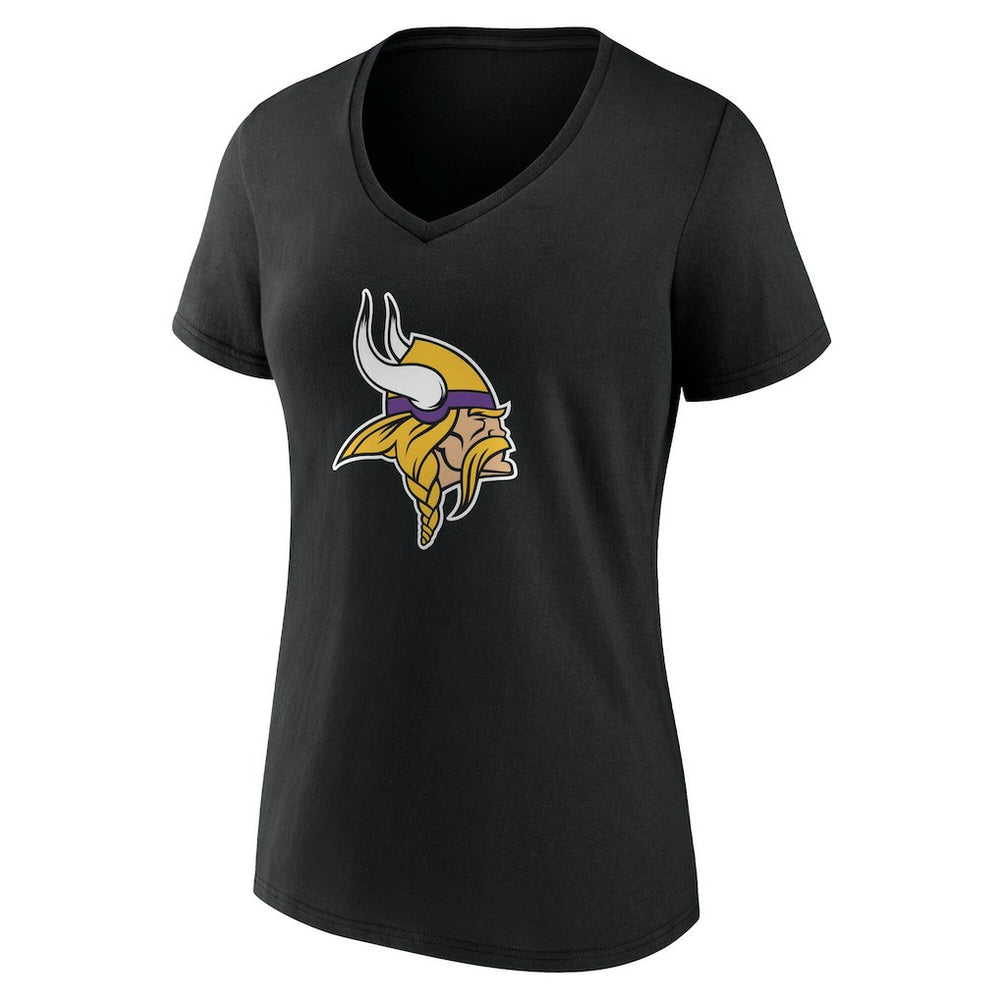 NFL Minnesota Vikings Women's Team Authentic Personalized Name & Number V-Neck T-Shirt