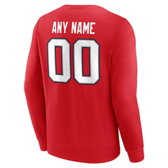 NFL New England Patriots Team Authentic Personalized Name & Number Sweatshirt