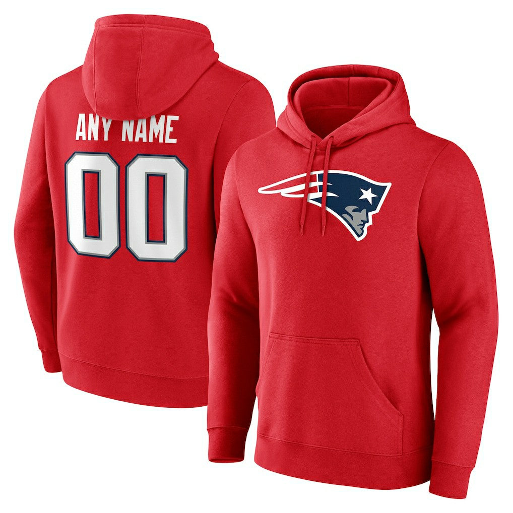 NFL New England Patriots Team Authentic Personalized Name & Number Hoodie