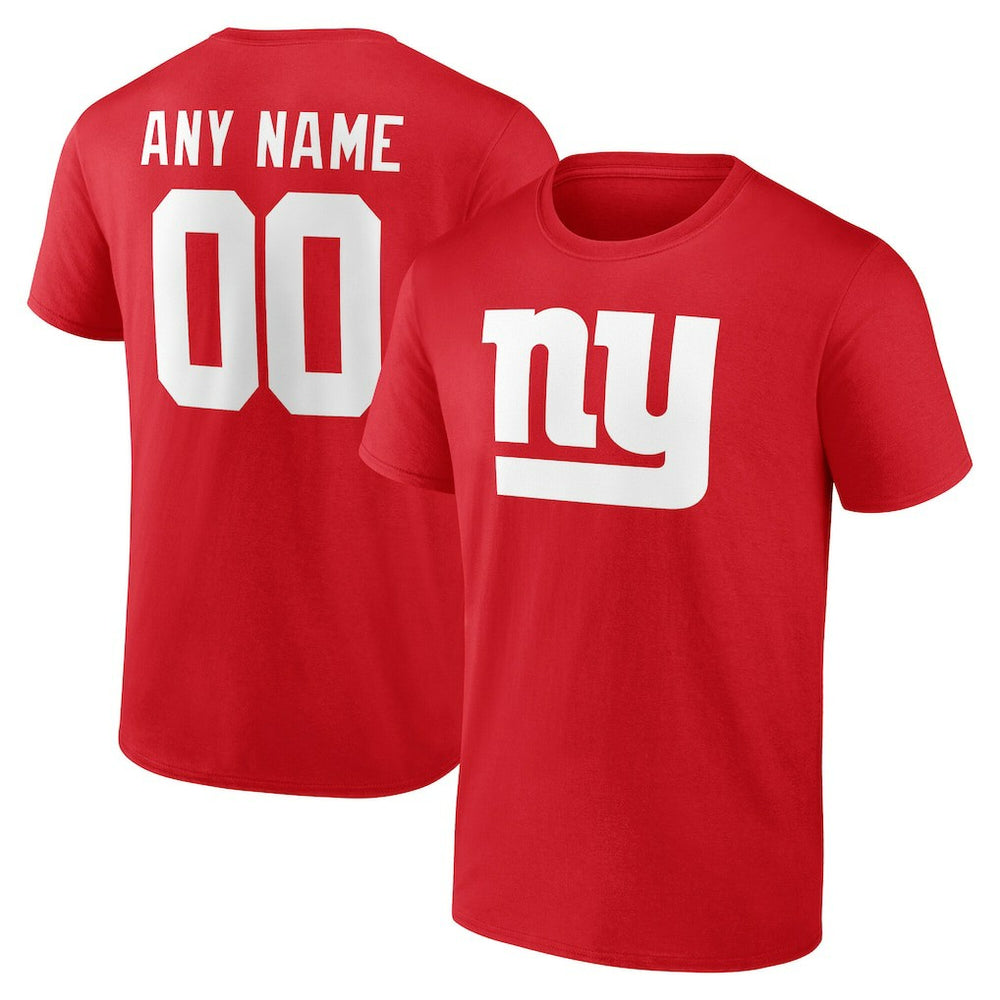 NFL New York Giants Team Authentic Personalized Name & Number T-Shirt