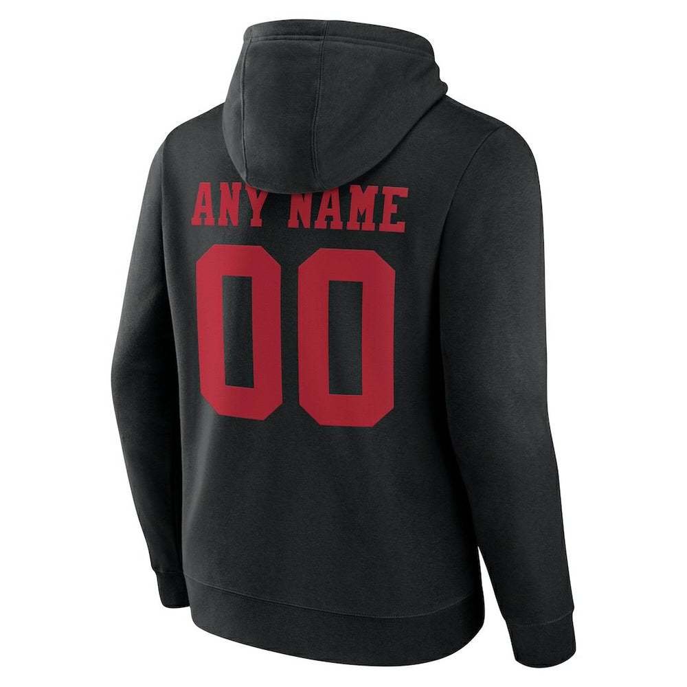 NFL San Francisco 49ers Team Authentic Personalized Name & Number Hoodie