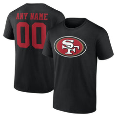 NFL San Francisco 49ers Team Authentic Personalized Name & Number T-Shirt