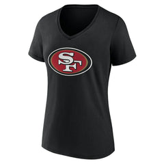 NFL San Francisco 49ers Women's Team Authentic Personalized Name & Number V-Neck T-Shirt