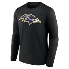 NFL Baltimore Ravens Team Authentic Personalized Name & Number Long Sleeve T-Shirt