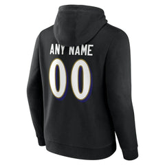 NFL Baltimore Ravens Team Authentic Personalized Name & Number Hoodie