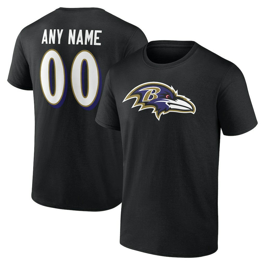 NFL Baltimore Ravens Team Authentic Personalized Name & Number T-Shirt