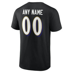 NFL Baltimore Ravens Team Authentic Personalized Name & Number T-Shirt