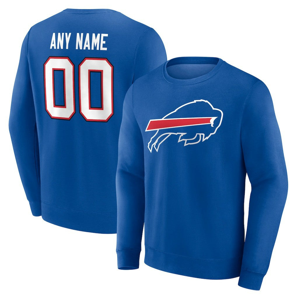 NFL Buffalo Bills Team Authentic Personalized Name & Number Sweatshirt