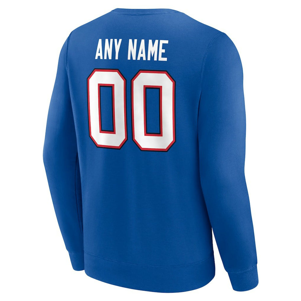 NFL Buffalo Bills Team Authentic Personalized Name & Number Sweatshirt