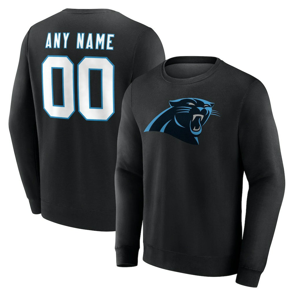 NFL Carolina Panthers Team Authentic Personalized Name & Number Sweatshirt