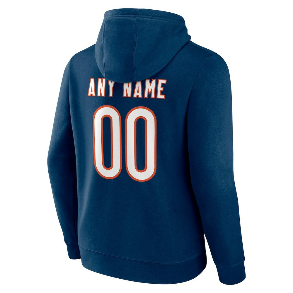 NFL Chicago Bears Team Authentic Personalized Name & Number Hoodie