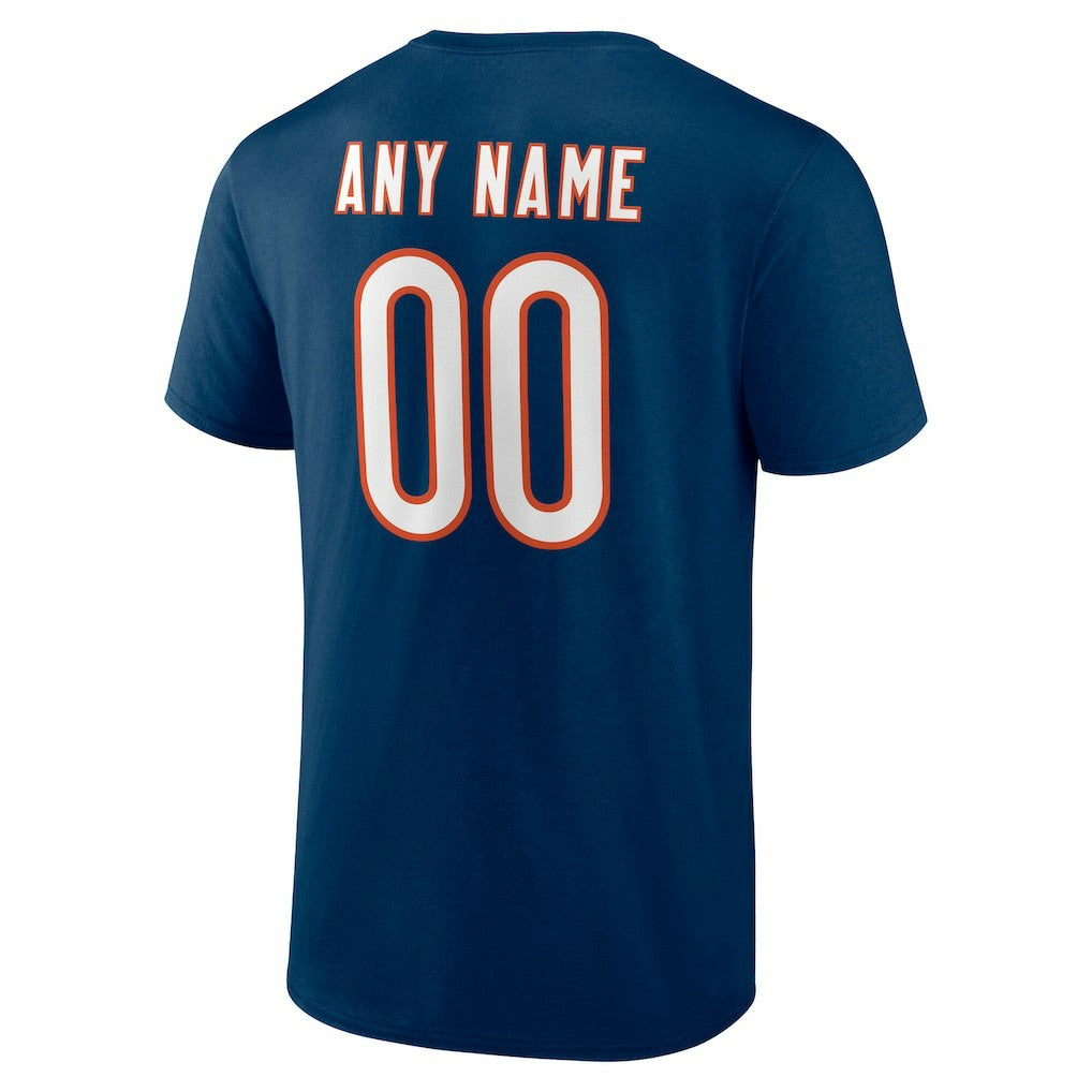 NFL Chicago Bears Team Authentic Personalized Name & Number T-Shirt