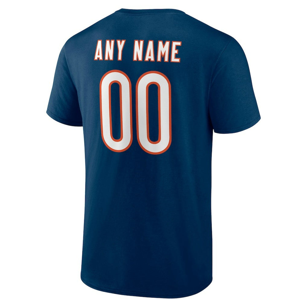 NFL Chicago Bears Team Authentic Personalized Name & Number T-Shirt