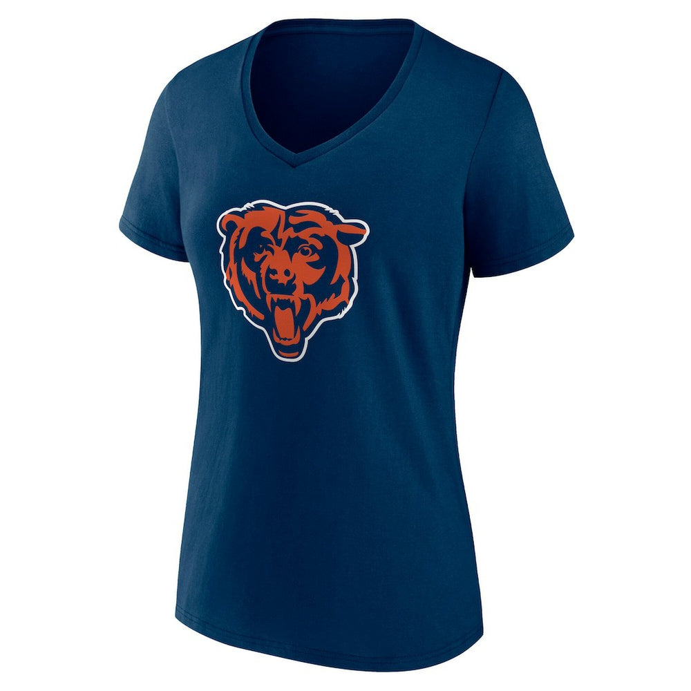 NFL Chicago Bears Women's Team Authentic Personalized Name & Number V-Neck T-Shirt