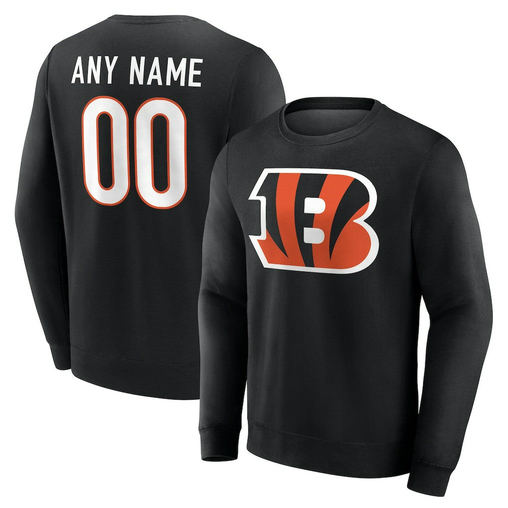 NFL Cincinnati Bengals Team Authentic Personalized Name & Number Sweatshirt