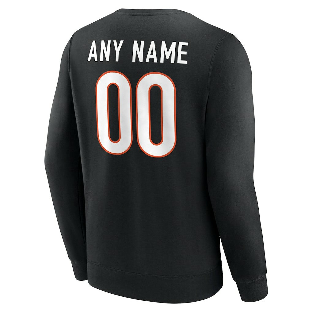 NFL Cincinnati Bengals Team Authentic Personalized Name & Number Sweatshirt
