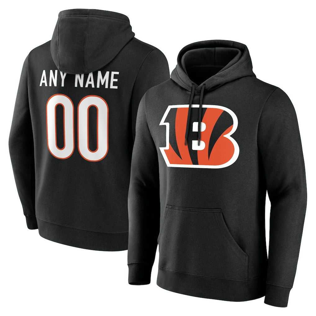 NFL Cincinnati Bengals Team Authentic Personalized Name & Number Hoodie
