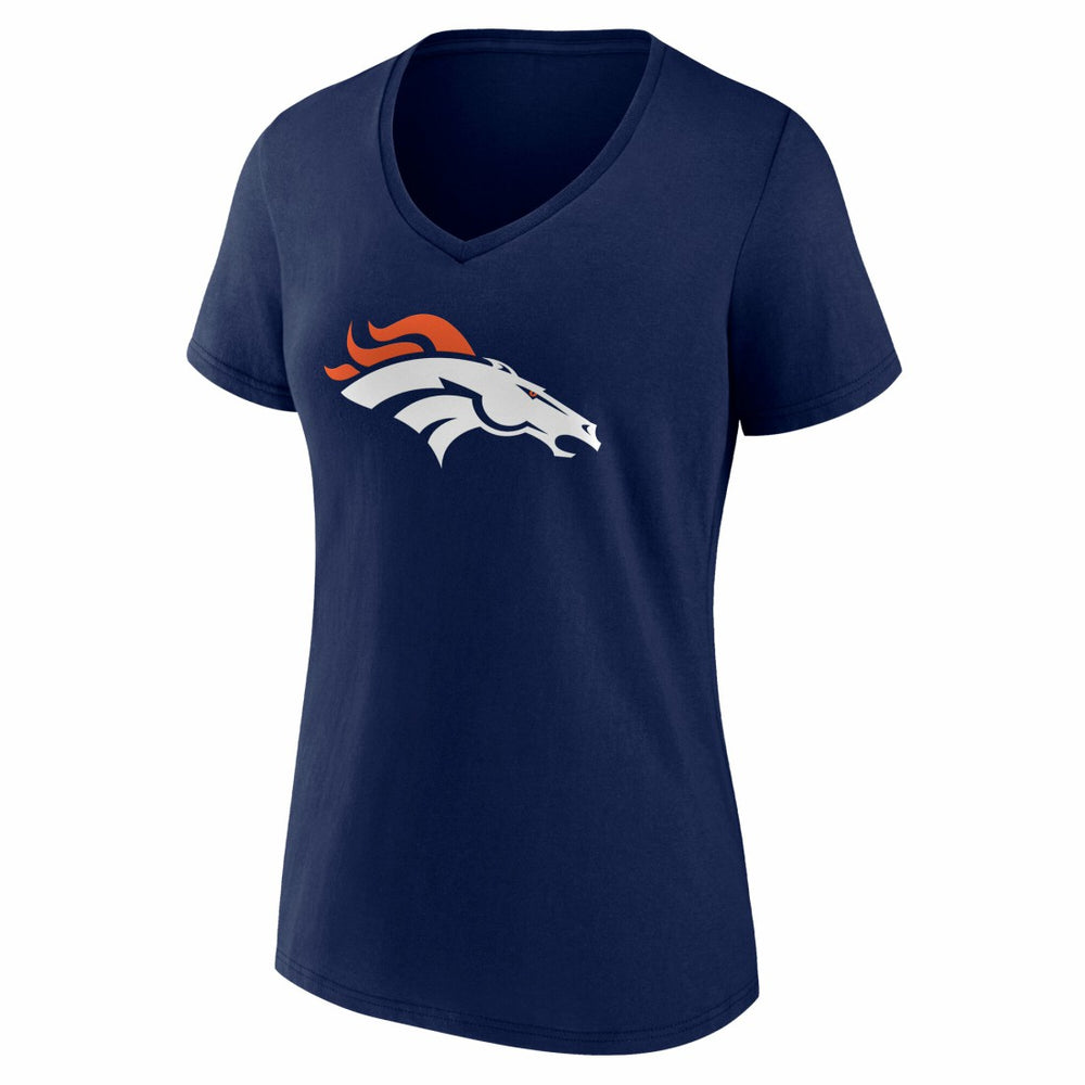 NFL Denver Broncos Women's Team Authentic Personalized Name & Number V-Neck T-Shirt