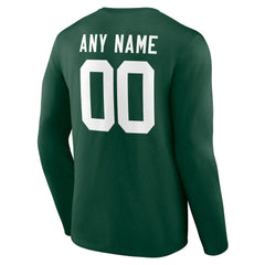 NFL Green Bay Packers Team Authentic Personalized Name & Number Long Sleeve T-Shirt