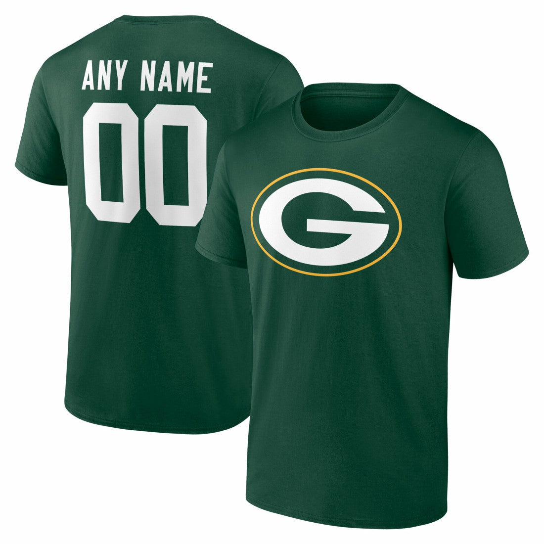 NFL Green Bay Packers Team Authentic Personalized Name & Number T-Shirt
