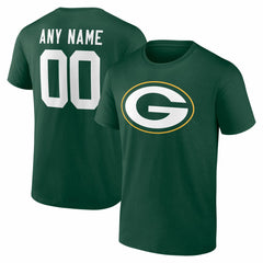 NFL Green Bay Packers Team Authentic Personalized Name & Number T-Shirt