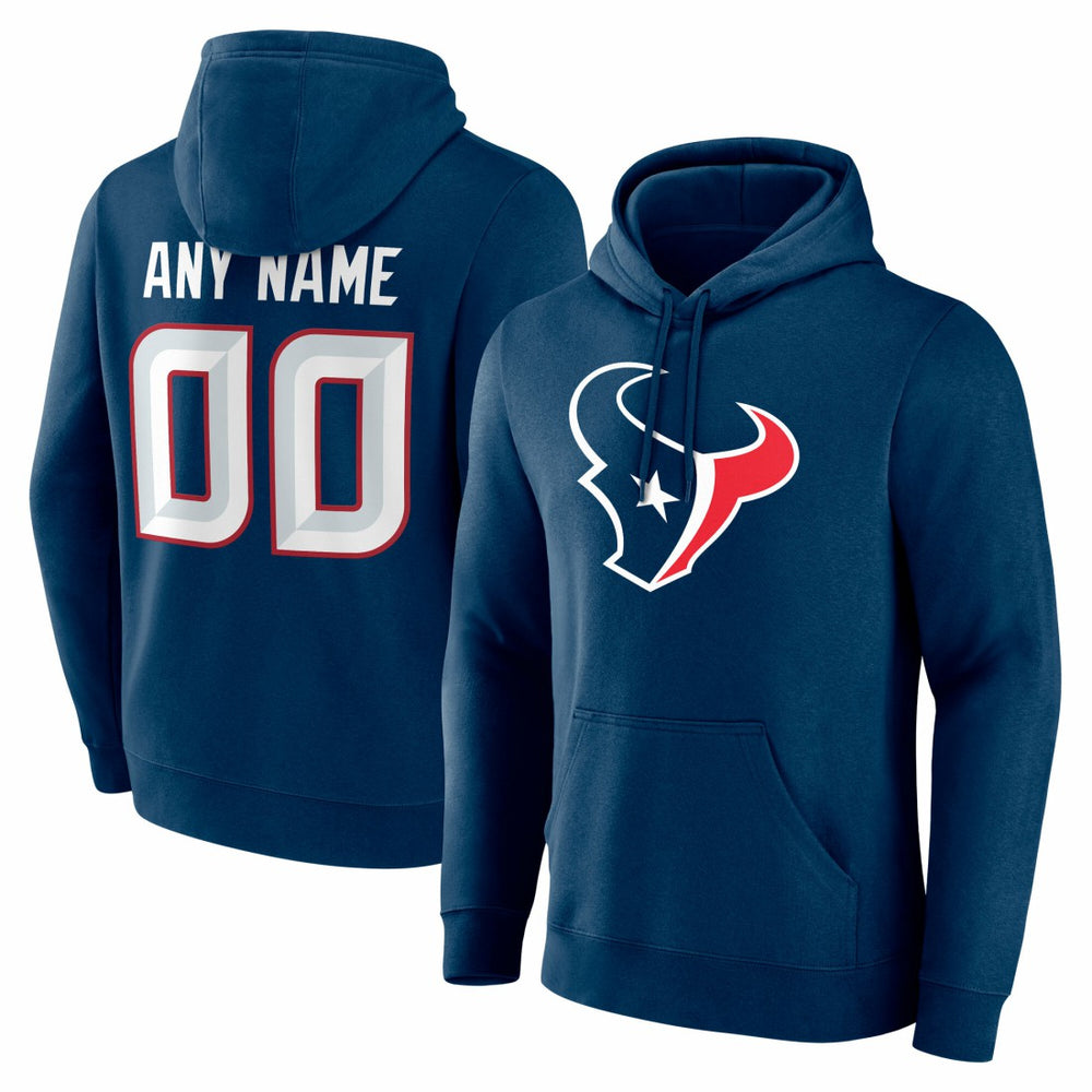 NFL Houston Texans Team Authentic Personalized Name & Number Hoodie