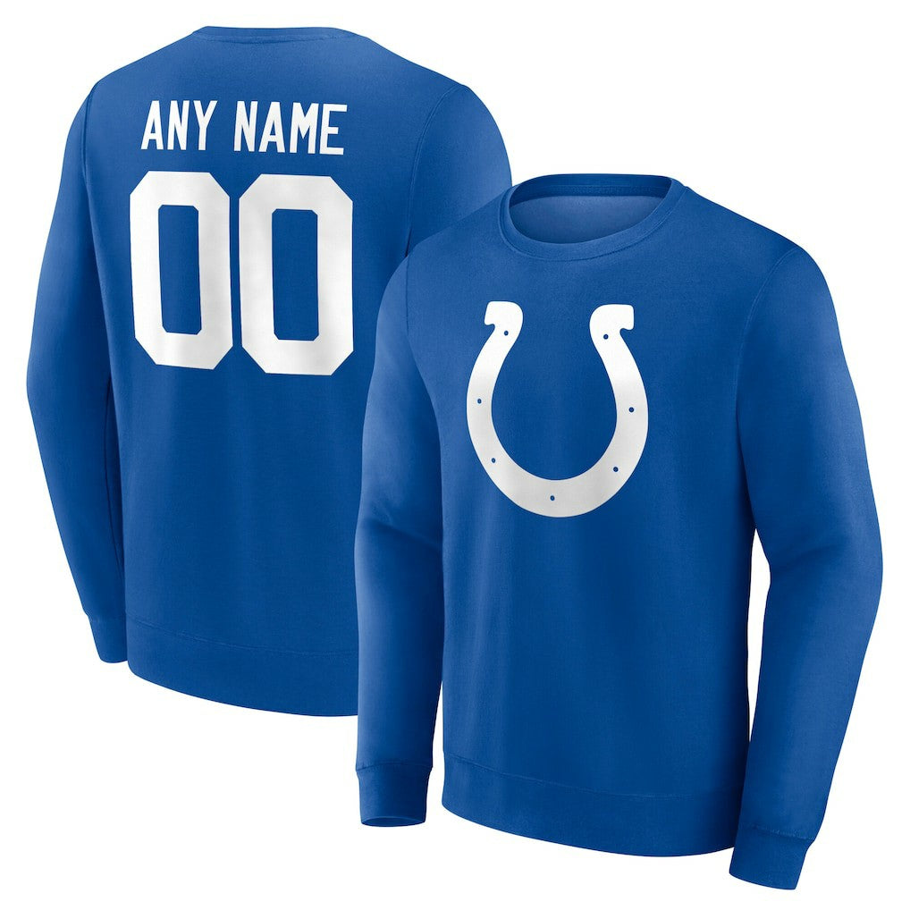 NFL Indianapolis Colts Team Authentic Personalized Name & Number Sweatshirt
