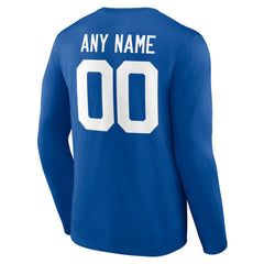 NFL Indianapolis Colts Team Authentic Personalized Name & Number Long Sleeve T-Shirt
