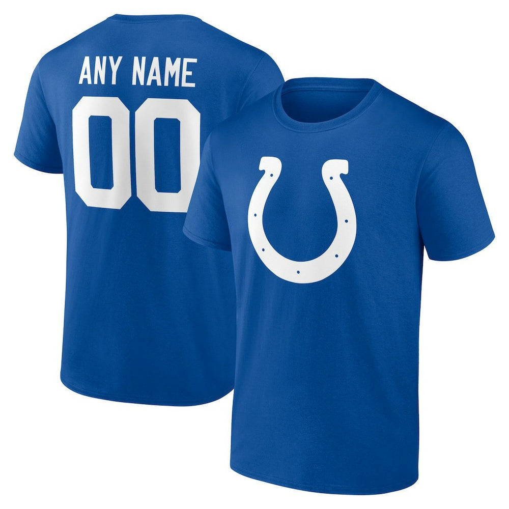 NFL Indianapolis Colts Team Authentic Personalized Name & Number T-Shirt