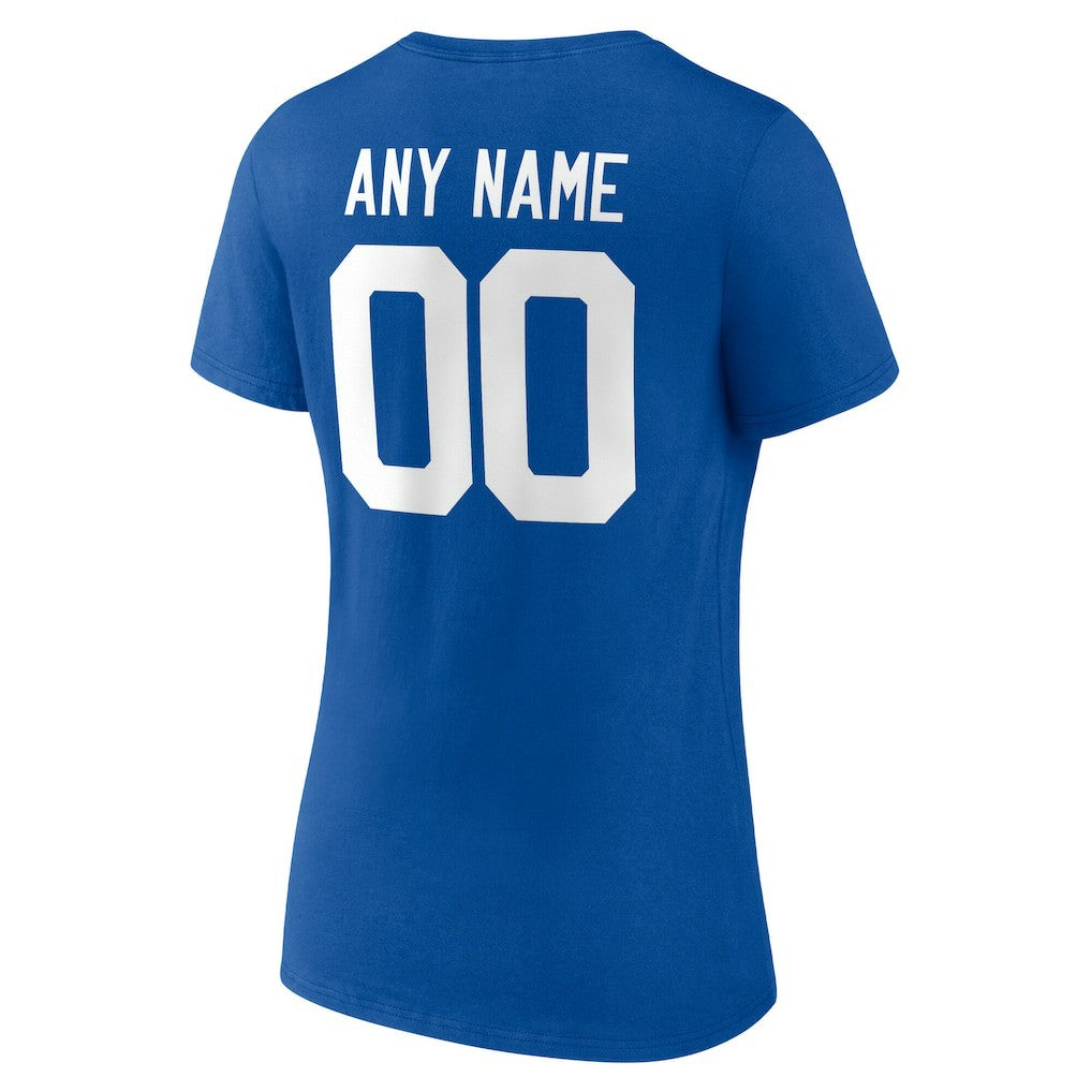 NFL Indianapolis Colts Women's Team Authentic Personalized Name & Number V-Neck T-Shirt