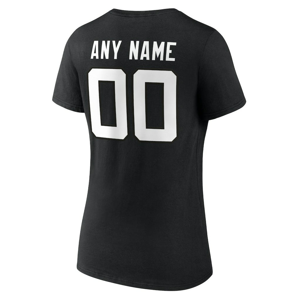 NFL Jacksonville Jaguars Women's Team Authentic Personalized Name & Number V-Neck T-Shirt