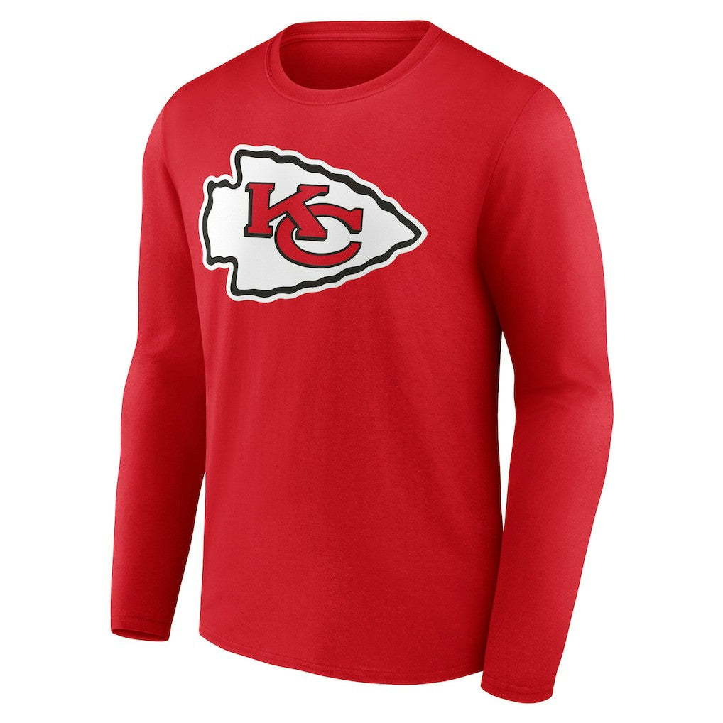 NFL Kansas City Chiefs Team Authentic Personalized Name & Number Long Sleeve T-Shirt