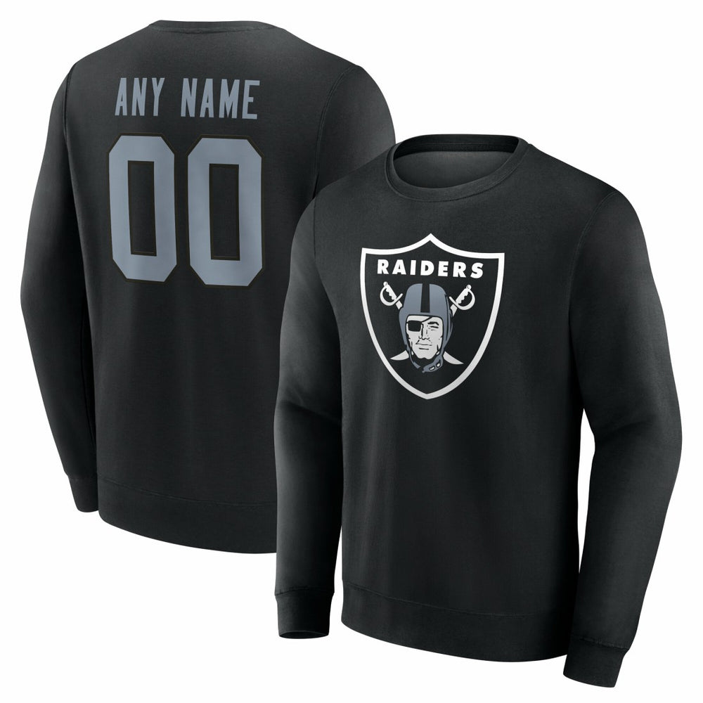 NFL Las Vegas Raiders Team Authentic Personalized Name & Number Sweatshirt