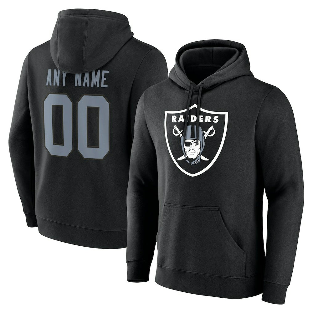 NFL Las Vegas Raiders Team Authentic Personalized Name & Number Hoodie
